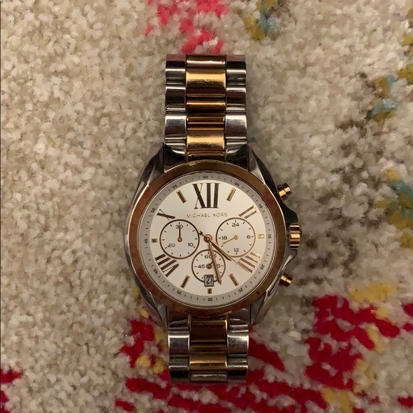 Michael Kors Accessories - Michael Kors Chronograph Silver & Gold-tone Watch